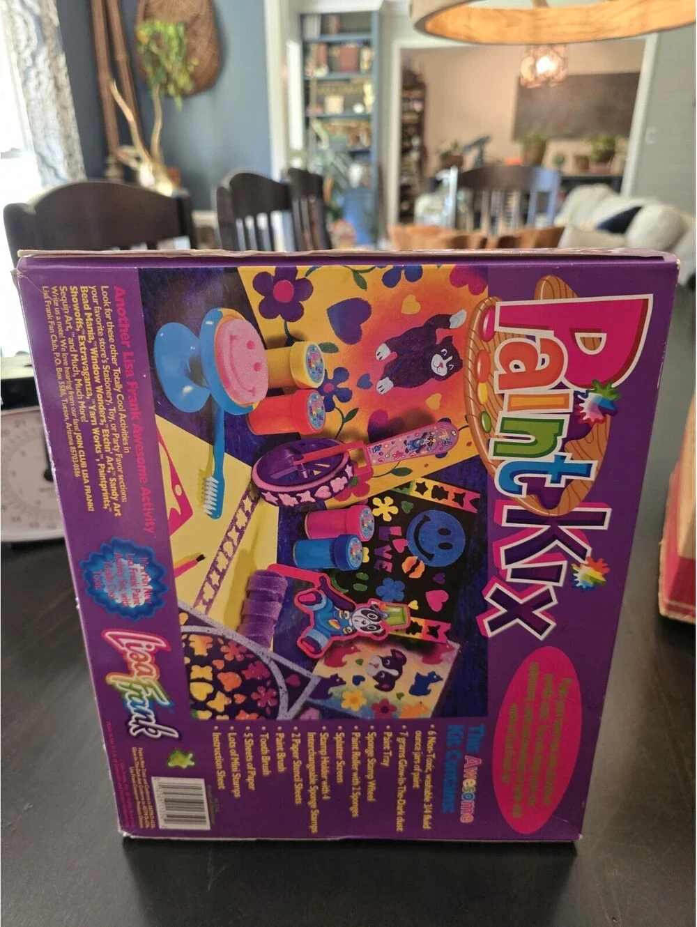 Vtg Lisa Frank Paint Art Activity Nib Stamps Stencils Paint Brush (Old Paint)